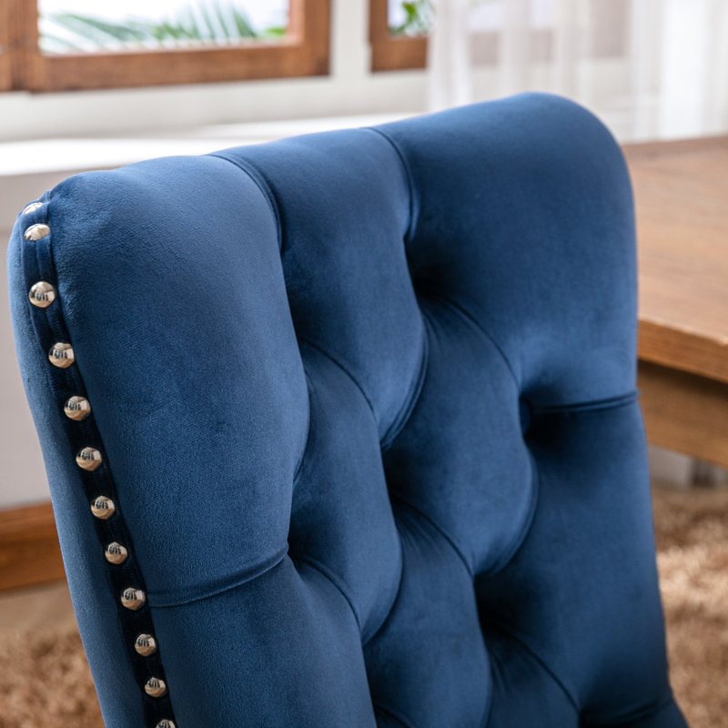Chaise de salle à manger Ortis, Bleu