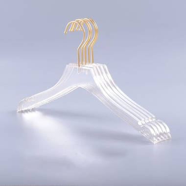 Adult Plastic Hangers: Extra Heavy Duty 17 Inch Clear Dress Hanger