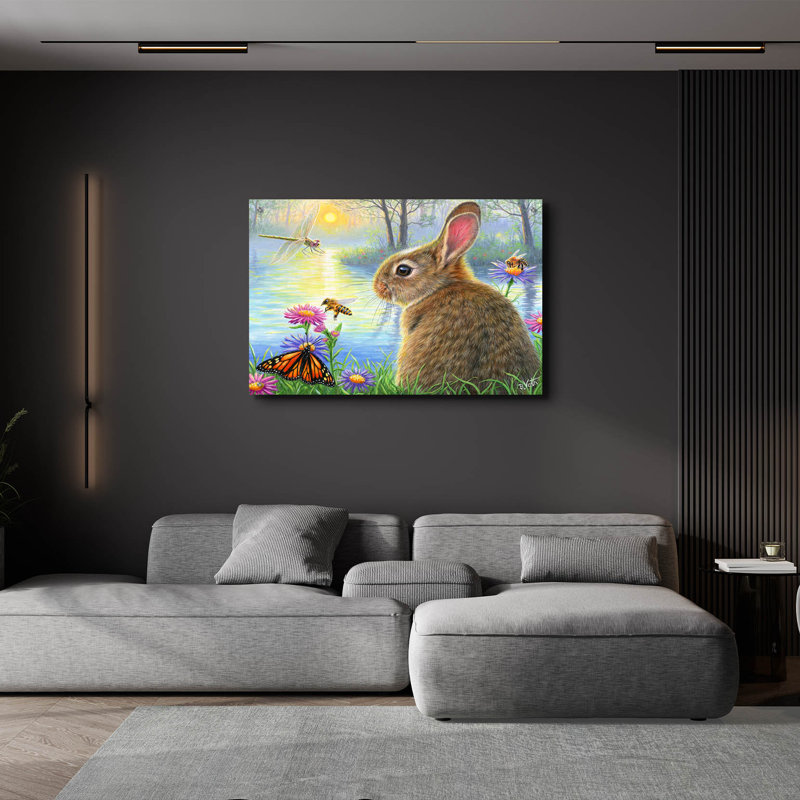Art mural épique «The Hum of Summer» par Bridget Voth, verre acrylique, 16 po x 12 po, H 24 po x l 36 po x P 0,2 po