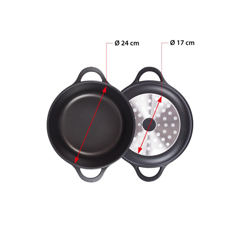 Valira Non-Stick Aluminum Round Dutch Oven, 4.5 L