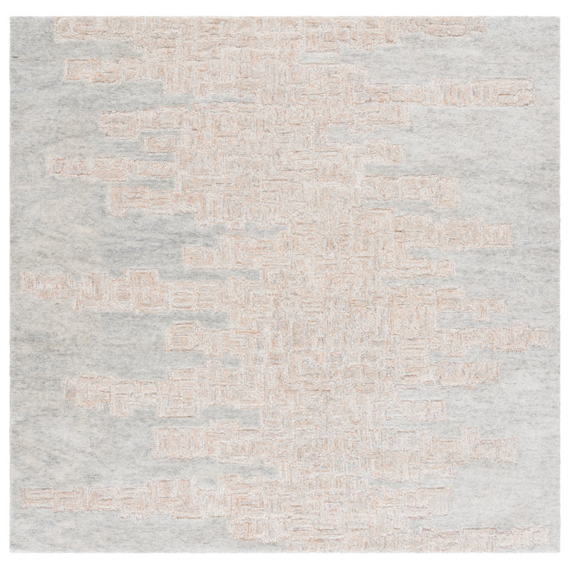 Harvest 102 Hand Tufted Wool; Cotton Abstract Rug, Square 6'