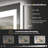 LED Bathroom Mirror with Lights, Backlit & Front Lit, Lighted Wall Mirrors for Bathroom Vanity, Touch Screen Dimmable, Anti-Fog, Memory Function, HD Tempered Glass, Shatter-Proof, ETL Listed-1329213808-1329213782