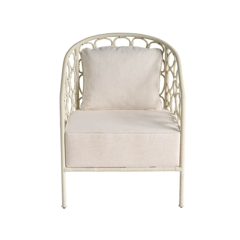 Pebble Accent Chair, White