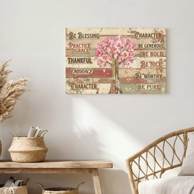 Art mural sur toile Gallery Wrap pour le salon, la chambre à coucher, le bureau ou le vestibule - décoration murale décorative avec planche de bois