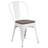 Kewaunee Metal Stackable Chair with Wood Seat-1921678926