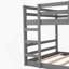 Lit superposé simple au-dessus de simple de haute qualité avec échelle, combinant fonctionnalité, sécurité et esthétique pour des maisons à espace limité