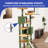 Multi-Level Cactus Cat Tree Tower with Perches, Condos, and Scratching Posts