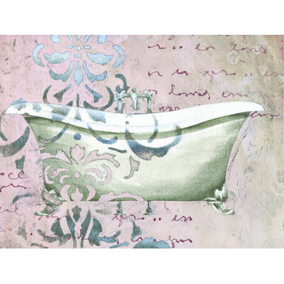 Damask Tub Dots - Painting on Canvas