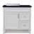 Makson 37 " W Freestanding Standard Free Standing Single Double Single Vanity Bathroom Vanity With Granite Top-559934601