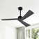 Breeleigh 52 "DC Ceiling Fan with Remote, Indoor Ceiling Fan, 3 ABS Blades