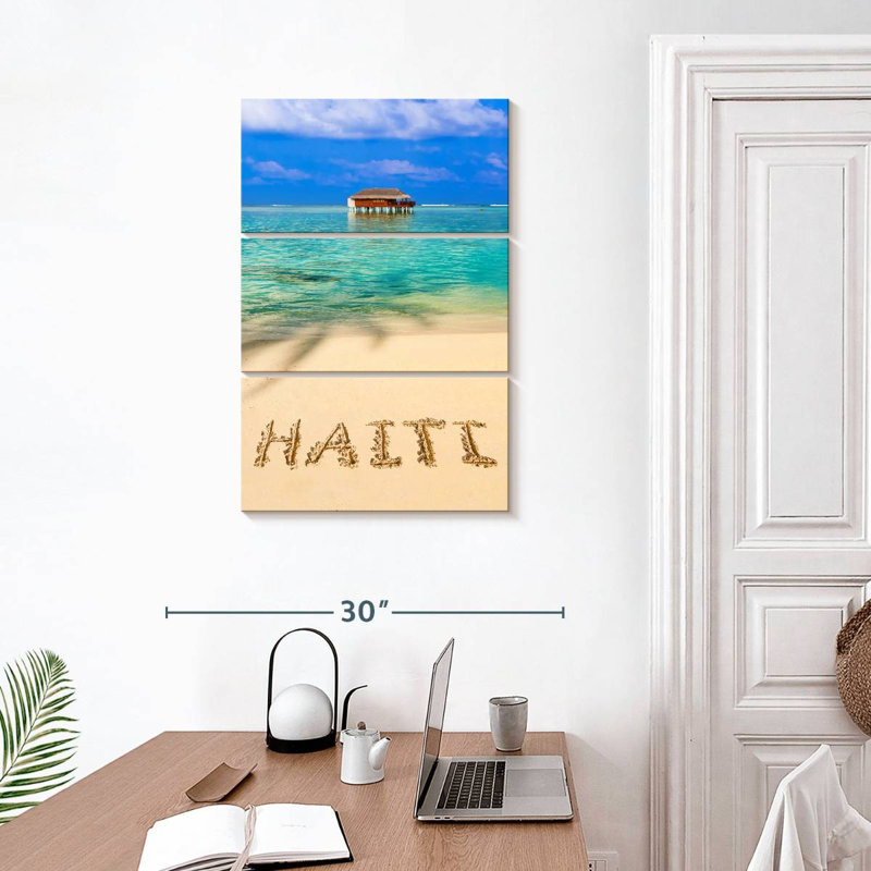 Masam, paradis d'Haïti, H 32 po x l 20 po