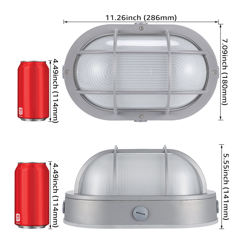 Crespo LED Outdoor Bulkhead Light, 5000K