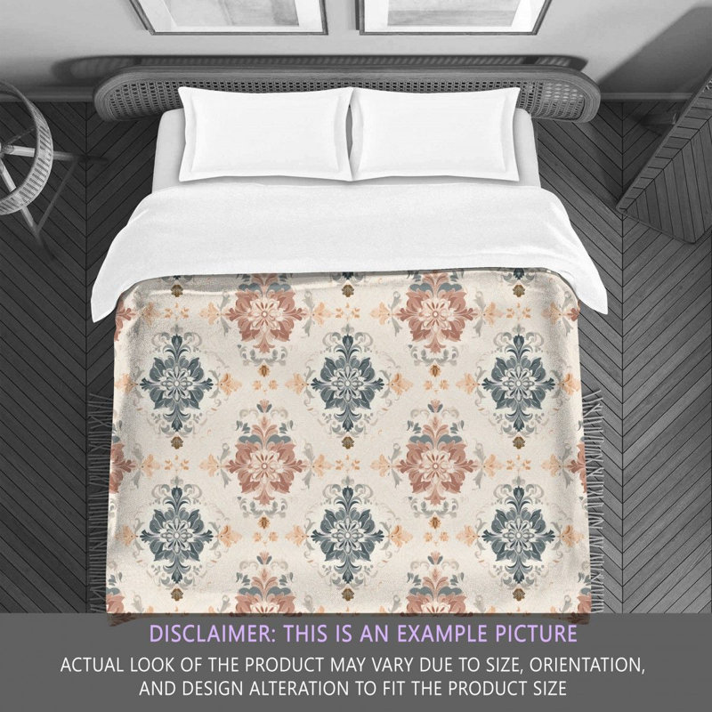 Boho Cream Chic Cream Microfiber Comforter, Twin Comforter