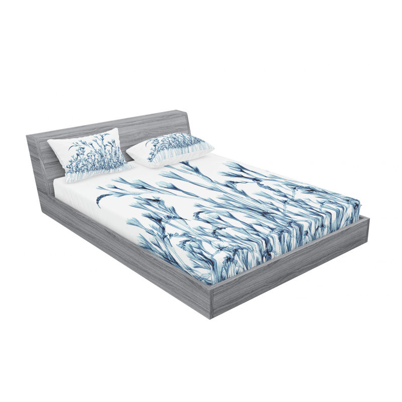 Microfiber Sheet Set, Full Sheet Set with Fitted Sheet