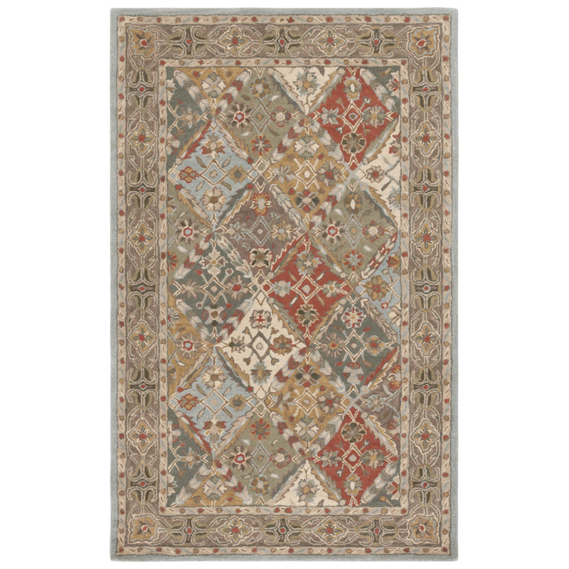 Albert Hand Tufted Wool Oriental Rug, Rectangle 2' x 3'