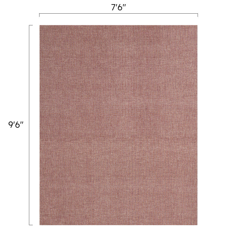 Tapis tissé à la main Bryn, Rectangle 7 pi 6 po x 9 pi 6 po