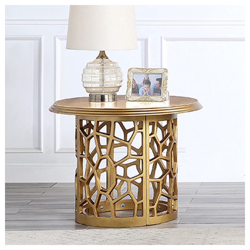 TABLE DE BOUT LUXUEUX MOBILYA VINTAGE TURKish DESIGN, Champagne