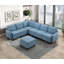 Mobilier de salon d'angle capitonné en bois massif de style moderne 1pc