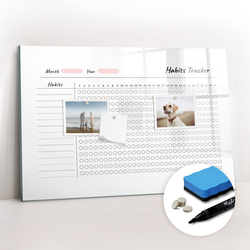 Magnetic Glass Dry Erase Board