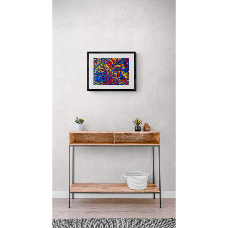Aluminium Foil Print by Philippe Monthoux, Black Framed Paper, 17.2" H x 21.2" W
