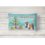  Coussin décoratif intérieur / extérieur Biewer Terrier Christmas