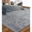 Tapis gris de haute qualité noué à la main Canterbury
