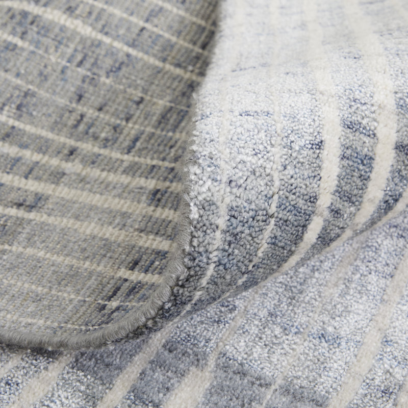 Eastfield Abstract Area Rug in Blue, Rectangle 2' x 3'