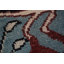 Tapis oriental à motif animalier bleu Ziegler