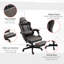 Fauteuil de jeu en cuir polyuréthane de bureau de course avec dossier inclinable, dossier lombaire et hauteur réglable-1587123484