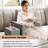 3-Piece Reading Pillow Set Extra Large Lap Desk w/ Coaster Back Cushion Gray