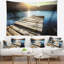 Tapisserie «Seashore Large Pier in the Lake»-28487962