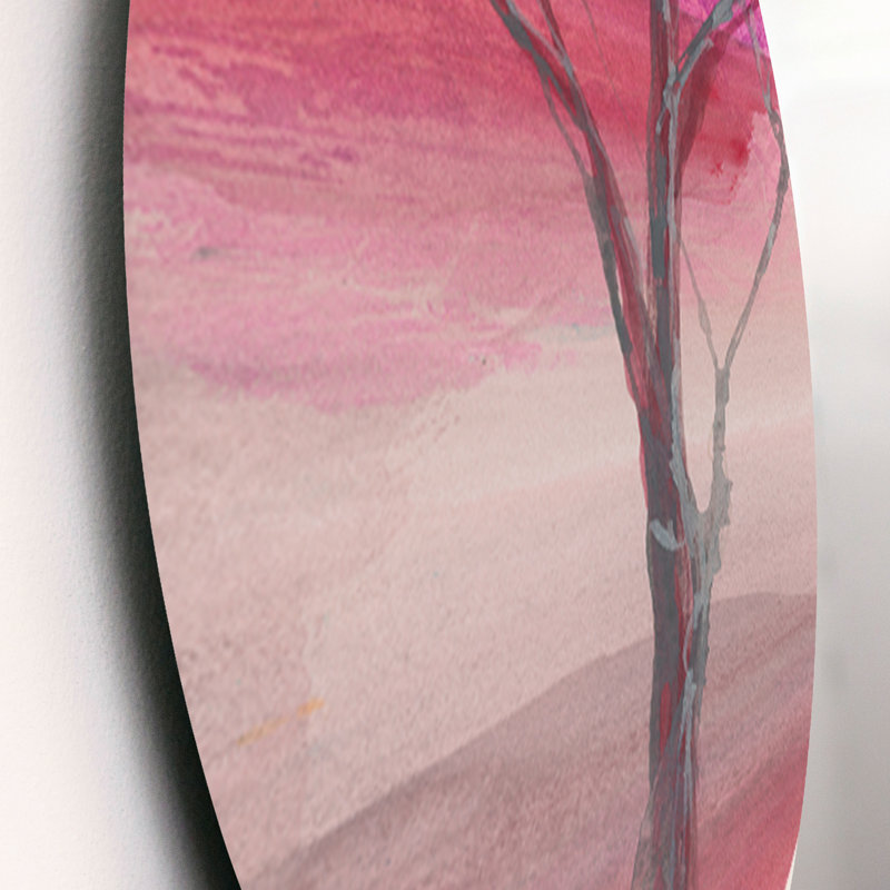 Ensemble de décoration murale en métal rose forêt rose