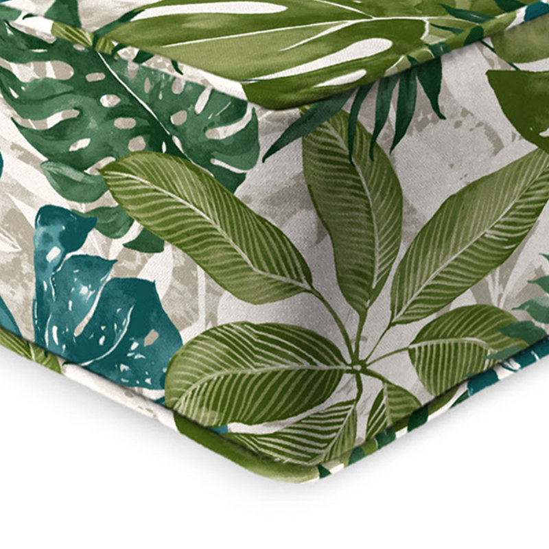 Coussin de chaise d'extérieur 24 po x 47 po, Floral multicolore