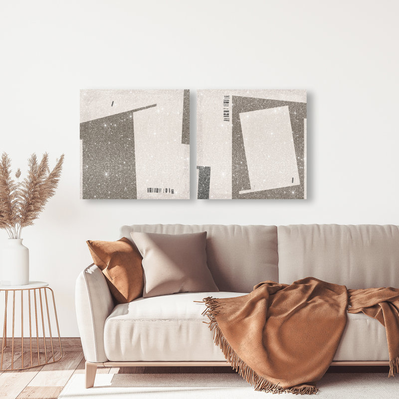 Structural Set Set by Oliver Gal, 24"H x 24"W, Gallery Wrapped
