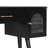 Vanity With Pu Cushioned Stool, Smooth - Gliding Drawer, And Glass Compartments For Accessories Modern : Multi Purpose, Built In Power Outlets, Rounded Corners Small Rooms-403444446