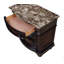 Table de chevet 3 tiroirs avec plateau en marbre 1pc