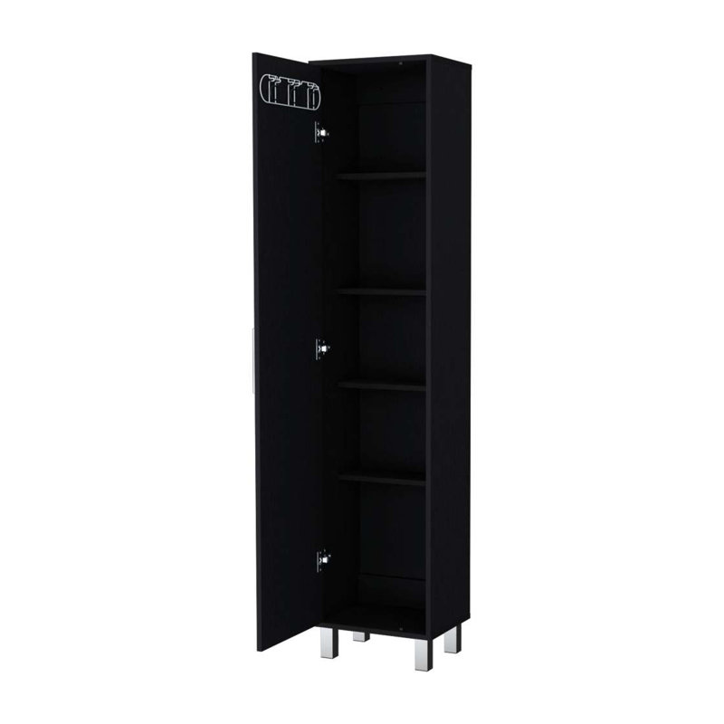 Armoire 1 porte avec 3 porte-balais