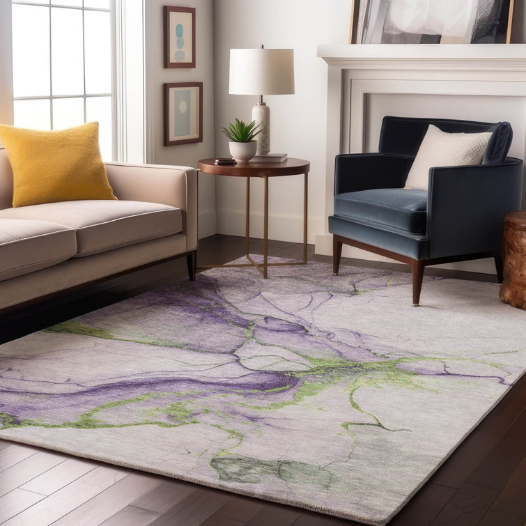 Premium Machine Washable Mehara AMF1690 Abstract Rug