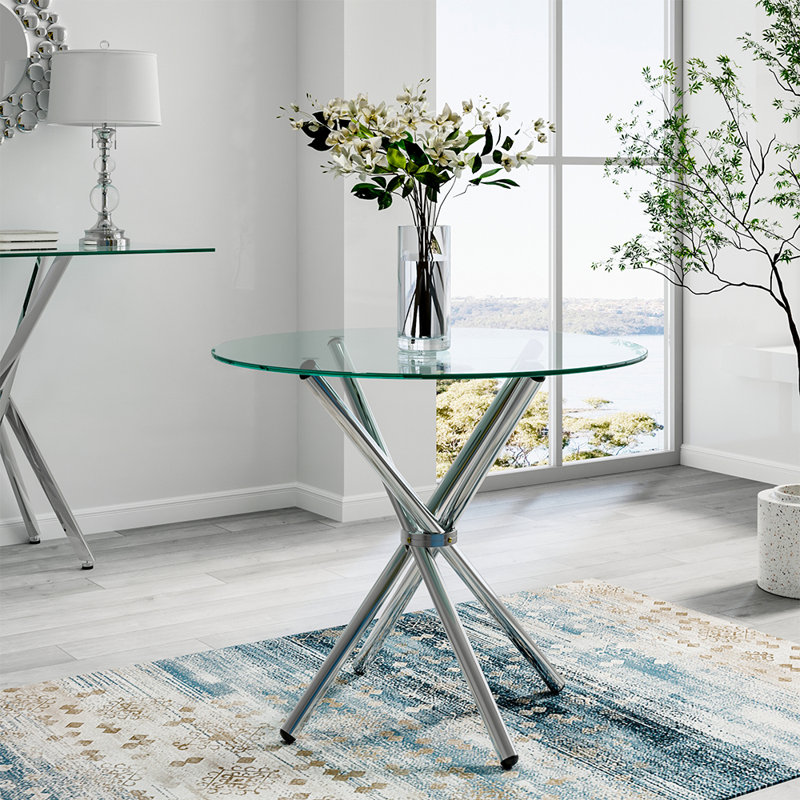Galghard Tempered Glass Indoor Dining Table