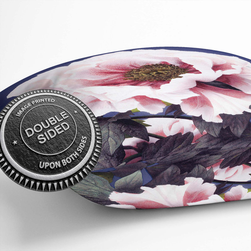 Pink Peony by Ogawa Kazumasa Cushion with Filling, 55cm H x 55cm W x 20cm D