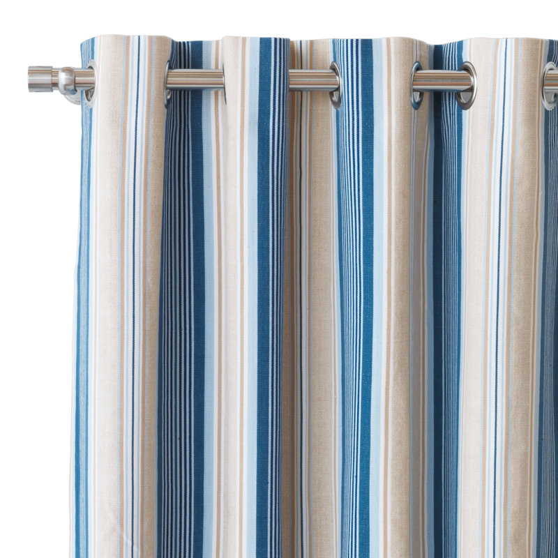 Maritime Room Darkening Curtain, 96" W x 96" L