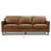 Ashtabula Genuine Leather Square Arm Sofa