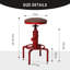 Ensemble de 4, tabouret de bar industriel rétro en similicuir-1271481504-1271481505