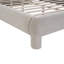 Lit plateforme entièrement rembourré avec tissu en peluche-670789970