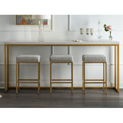 82 " W Stone Top Console Table
