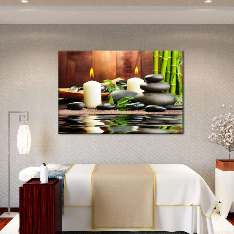 Spa zen sur toile Zen, H 24 po x l 36 po x P 1,25 po