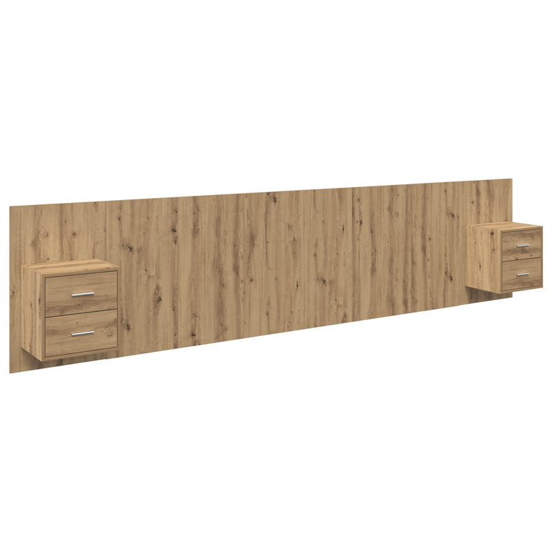 UK Emperor Headboard, 320 x 200cm, Artisan Oak