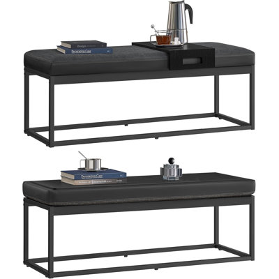 Rosaelena Polypropylene / Olefin Upholstered Bench