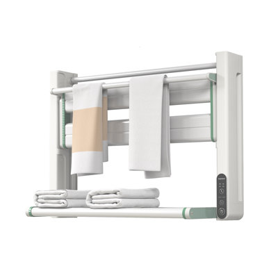 Electric Towel Warmer Foldable Aluminum Alloy Wall Mount 