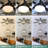 52 inch Ceiling Fans with Lights, Tropical Ceiling Fans with Lights and Remote, Tri-Colour LED, Reversible 6-Speed w/Quiet DC Motor Timing